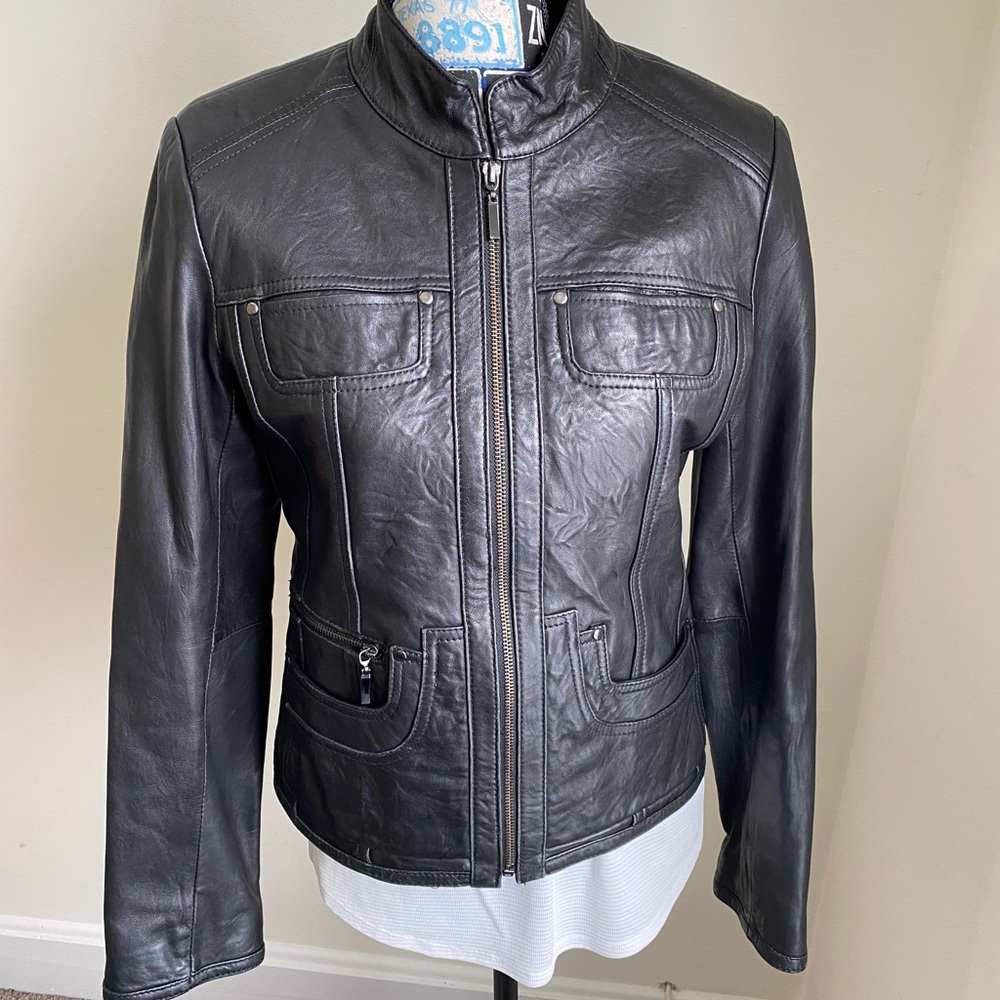 Gallery lamb skin Motorcycle jacket